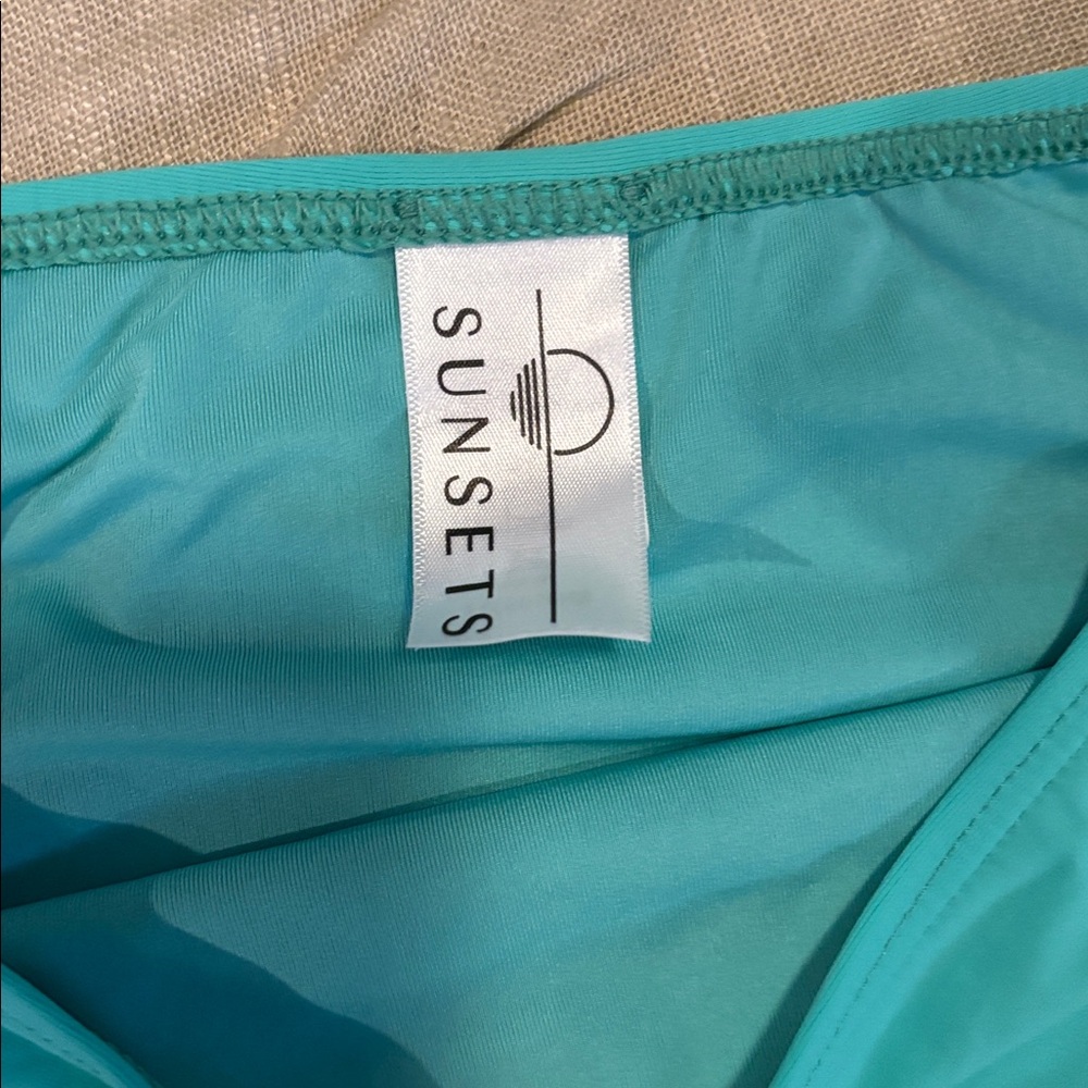 Turquoise Swimsuit Set - Picture 2 of 5